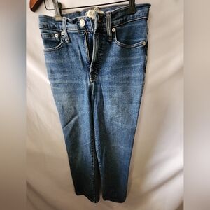 Madewell Perfect Vintage Straight Leg Jeans. Size 25
